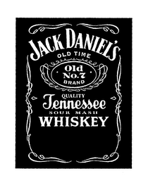 JACK DANIEL'S OLD TIME OLD NO. 7 BRAND QUALITY TENNESSEE SOUR MASH WHISKEY logo