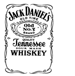 JACK DANIEL'S OLD TIME OLD NO.7 BRAND QUALITY TENNESSEE SOUR MASH WHISKEY logo