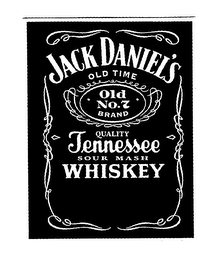 JACK DANIEL'S OLD TIME OLD NO.7 BRAND QUALITY TENNESSEE SOUR MASH WHISKEY logo