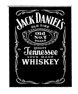 JACK DANIEL'S OLD TIME OLD NO.7 BRAND QUALITY TENNESSEE SOUR MASH WHISKEY logo