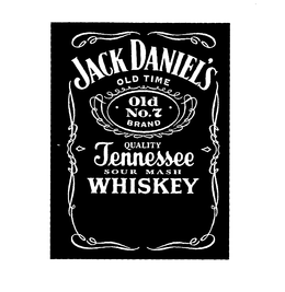 JACK DANIEL'S OLD TIME OLD NO.7 BRAND QUALITY TENNESSEE SOUR MASH WHISKEY logo