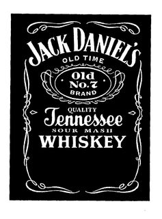 JACK DANIEL'S OLD TIME OLD NO.7 BRAND QUALITY TENNESSEE SOUR MASH WHISKEY logo