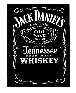 JACK DANIEL'S OLD TIME OLD NO.7 BRAND QUALITY TENNESSEE SOUR MASH WHISKEY logo