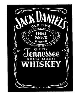 JACK DANIEL'S OLD TIME OLD NO.7 BRAND QUALITY TENNESSEE SOUR MASH WHISKEY logo