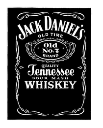 JACK DANIEL'S OLD TIME OLD NO.7 BRAND QUALITY TENNESSEE SOUR MASH WHISKEY logo