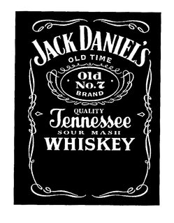 JACK DANIEL'S OLD TIME OLD NO.7 BRAND QUALITY TENNESSEE SOUR MASH WHISKEY logo