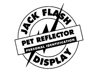 JACK FLASH PET REFLECTOR DISPLAY PERSONAL IDENTIFICATION