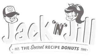 JACK 'N' JILL EST. THE SECRET RECIPE DONUTS 1960 logo