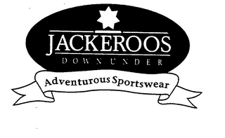 JACKEROOS DOWN UNDER ADVENTUROUS SPORTSWEAR logo