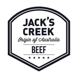 JACK'S CREEK, ORIGIN OF AUSTRALIA BEEF logo