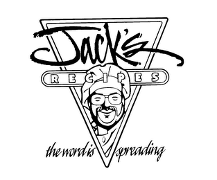 JACK'S RECIPES THE WORD IS SPREADING logo