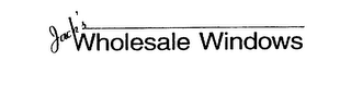 JACK'S WHOLESALE WINDOWS logo