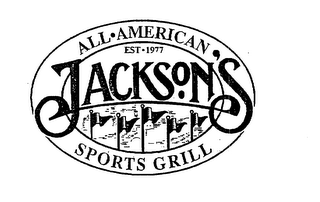 JACKSON'S ALL AMERICAN SPORTS GRILL EST1977 logo