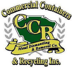 JACKSON'S COMMERCIAL CONTAINERS & RECYCLING INC. CCR METAL DISMANTLING & REMOVAL CO. logo