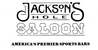 JACKSON'S HOLE SALOON AMERICA'S PREMIER SPORTS BAR logo