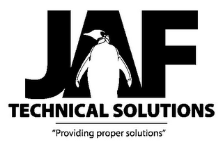 JAF TECHNICAL SOLUTIONS "PROVIDING PROPER SOLUTIONS" logo