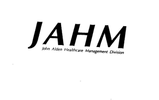 JAHM JOHN ALDEN HEALTHCARE MANAGEMENT DIVISION logo