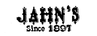 JAHN'S SINCE 1897 logo