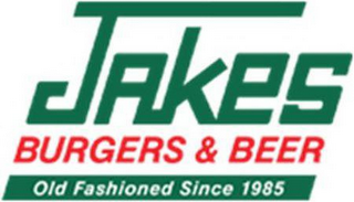 JAKES BURGERS & BEER OLD FASHIONED SINCE 1985 logo