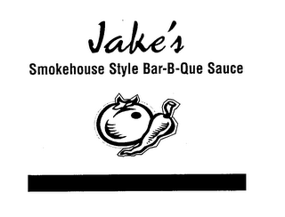 JAKE'S SMOKEHOUSE STYLE BAR-B-QUE SAUCE logo
