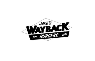 JAKE'S WAYBACK BURGERS EST. 1991 logo
