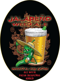 JALAPEÑO WEED ALE WEEDALES.COM ALE WITH FRESH JALAPEÑOS ADDED logo