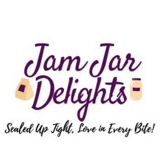 JAM JAR DELIGHTS SEALED UP TIGHT, LOVE IN EVERY BITE! logo