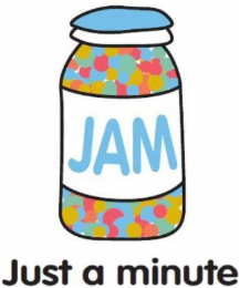 JAM JUST A MINUTE logo