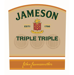JAMESON ESTD 1780 SINE METU TRIPLE TRIPLE JOHN JAMESON & SON logo