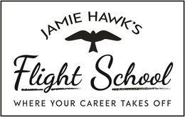 JAMIE HAWK'S FLIGHT SCHOOL WHERE YOUR CAREER TAKES OFF logo