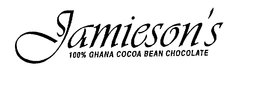 JAMIESON'S 100% GHANA COCOA BEAN CHOCOLATE logo