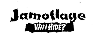 JAMOFLAGE WHY HIDE? logo
