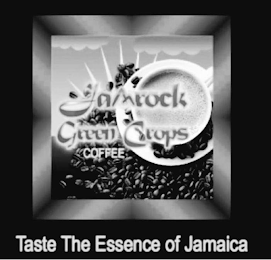 JAMROCK GREEN CROPS COFFEE TASTE THE ESSENCE OF JAMAICA logo