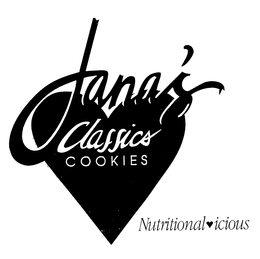 JANA'S CLASSICS COOKIES NUTRITIONALICIOUS logo