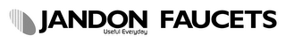 JANDON FAUCETS USEFUL EVERYDAY logo