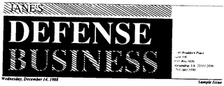 JANE'S DEFENSE BUSINESS logo