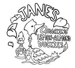 JANE'S QUACKING LEMON-ALMOND DUCKIES logo