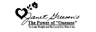 JANET GREESON'S THE POWER OF "ONENESS" TO LOSE WEIGHT AND BE LOVED FOR WHO I AM logo