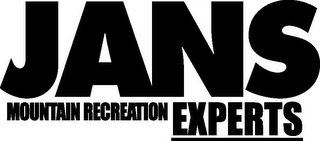 JANS MOUNTAIN RECREATION EXPERTS logo