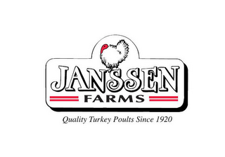 JANSSEN FARMS QUALITY TURKEY POULTS SINCE 1920 logo