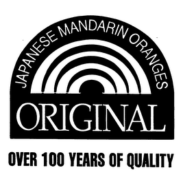 JAPANESE MANDARIN ORANGES ORIGINAL OVER 100 YEARS OF QUALITY logo