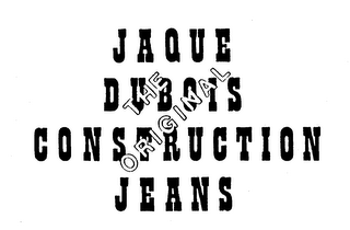 JAQUE DUBOIS CONTRUCTION JEANS THE ORIGINAL logo