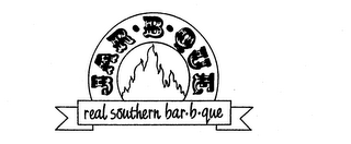 JAR B QUE REAL SOUTHERN BAR-B-QUE logo