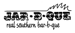 JAR-B-QUE REAL SOUTHERN BAR-B-QUE logo