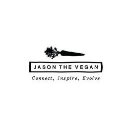 JASON THE VEGAN CONNECT, INSPIRE, EVOLVE logo