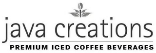 JAVA CREATIONS PREMIUM ICED COFFEE BEVERAGES logo