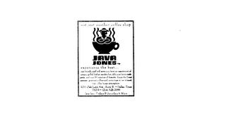 JAVA JONES NOT JUST ANOTHER COFFEE SHOP logo
