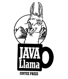 JAVA LLAMA COFFEE PRESS logo