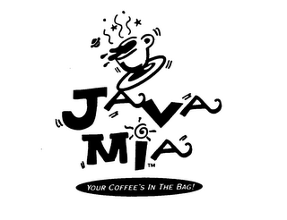 JAVA MIA YOUR COFFEE'S IN THE BAG! logo