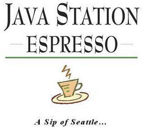 JAVA STATION ESPRESSO SIP OF SEATTLE logo
